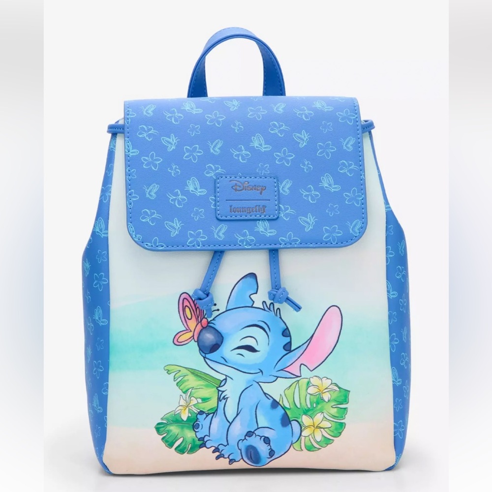 Loungefly Disney Stitch Scrump Butterfly Slouch Mini
Backpack